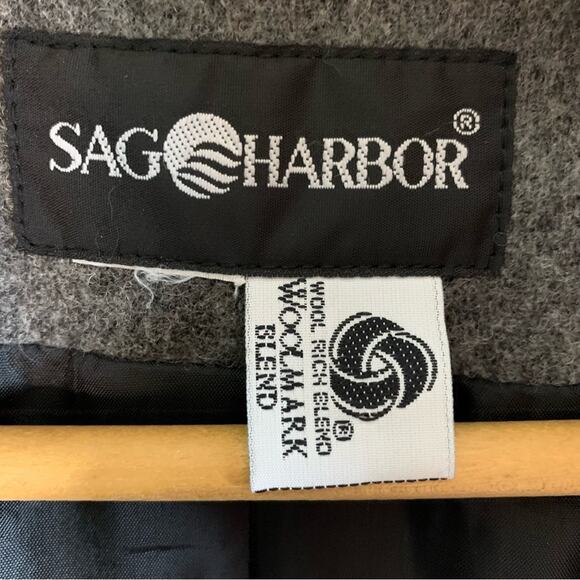 Womens Wool Blend Blazer‎ Size XL Gray Academia English Countryside Preppy - Picture 8 of 8